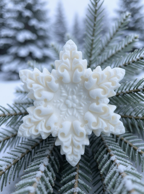 Plunk Soap and Candle Company - Wholesale Bar Soap - Snowflake Soap:  Winter Theme, Party Favors, Holiday Gift2