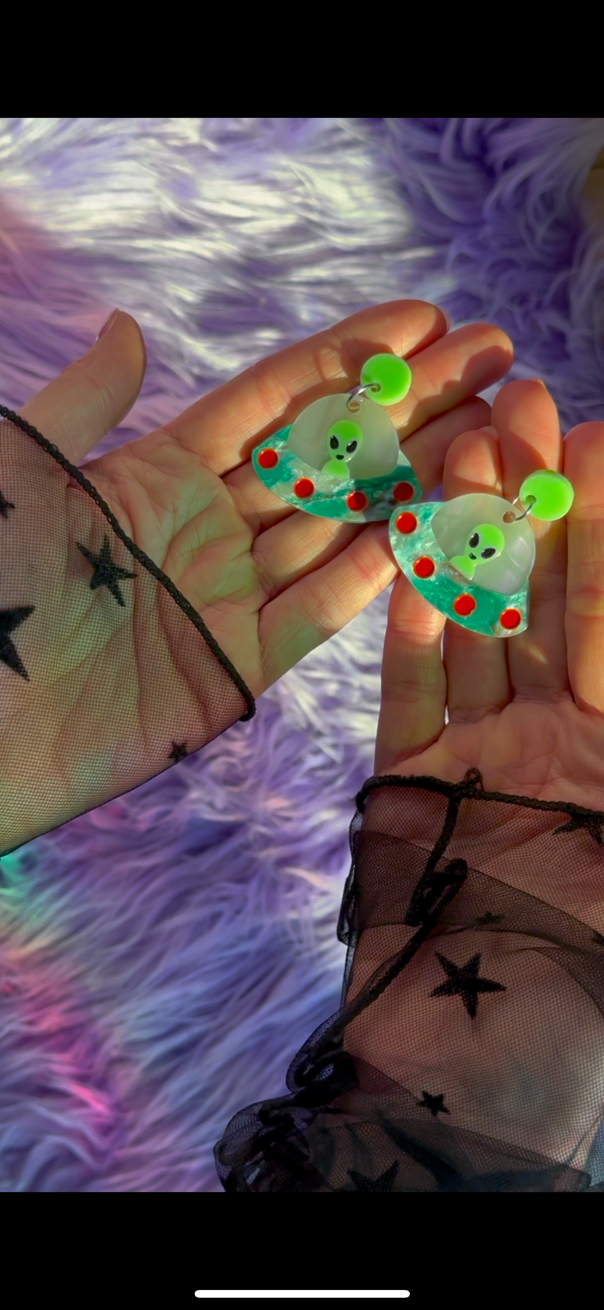 Peach Beast - Wholesale Dangle Earrings - UFO Earrings4