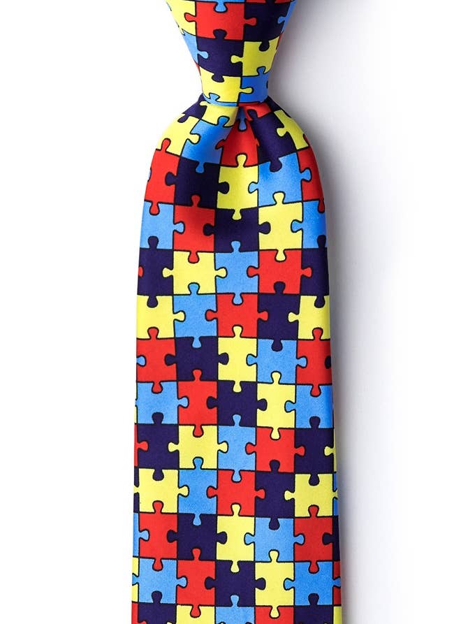 Autism Awareness Puzzel Stropdas van Wild Ties - Microfiber voor wholesale door Wild Ties