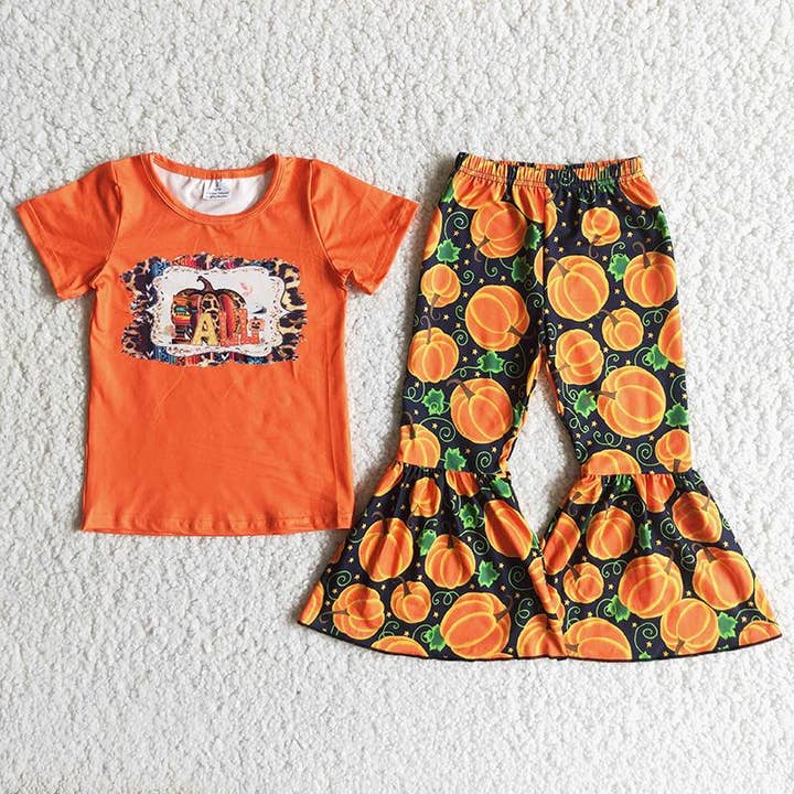 Orange pumpkin fall set for wholesale by Aier Wholesale