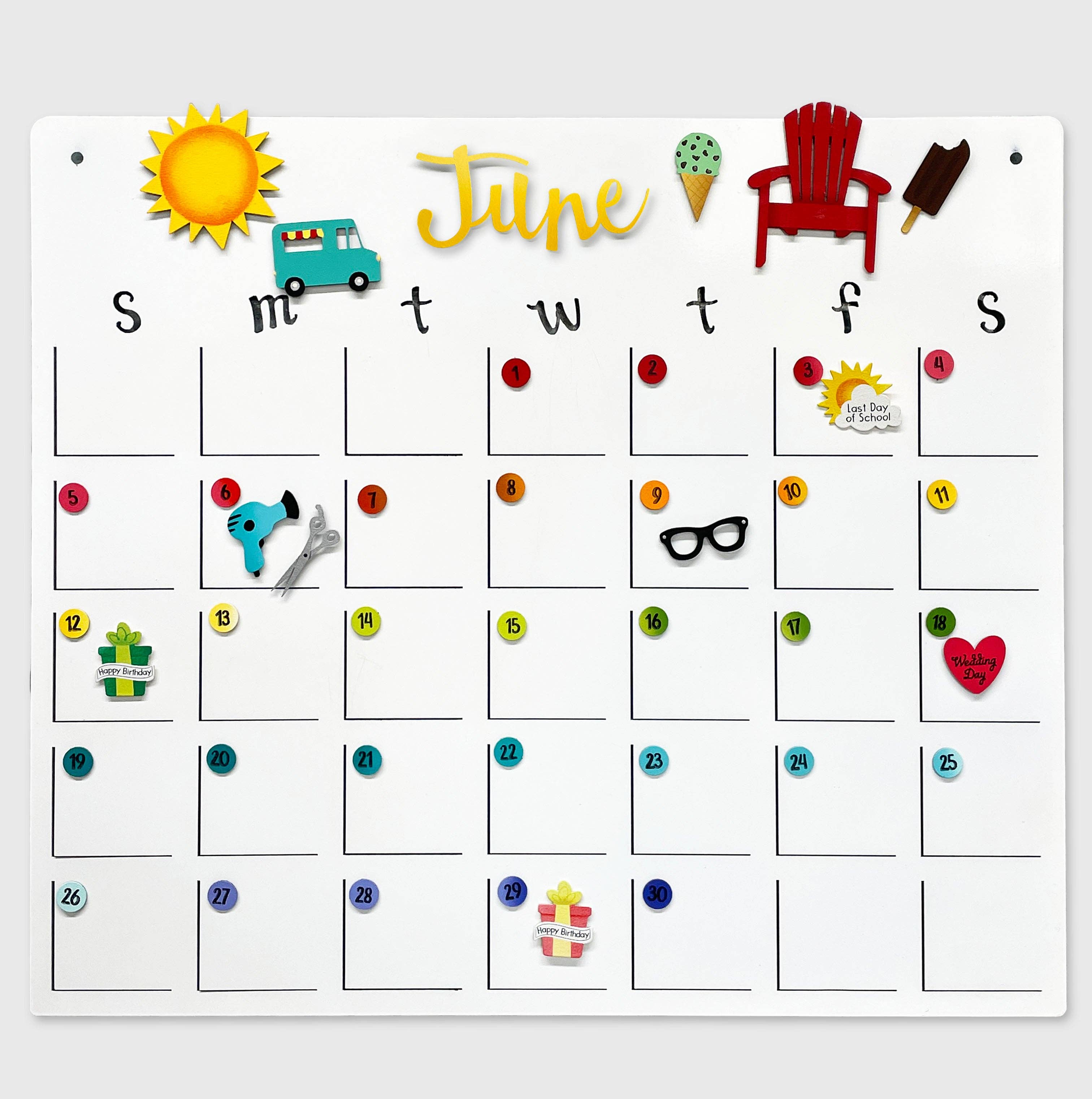 Roeda Studio - Wholesale Magnet - Birthday Calendar Magnets S/48