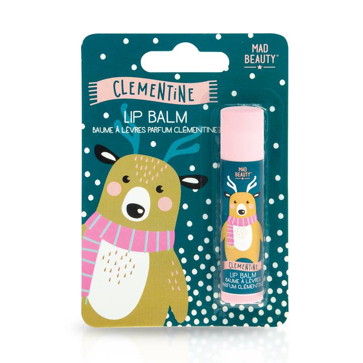 Mad Beauty USA LLC - Wholesale Lip Balm - Mad Beauty I Love Christmas Carded Lip Balm Reindeer - 12pc0