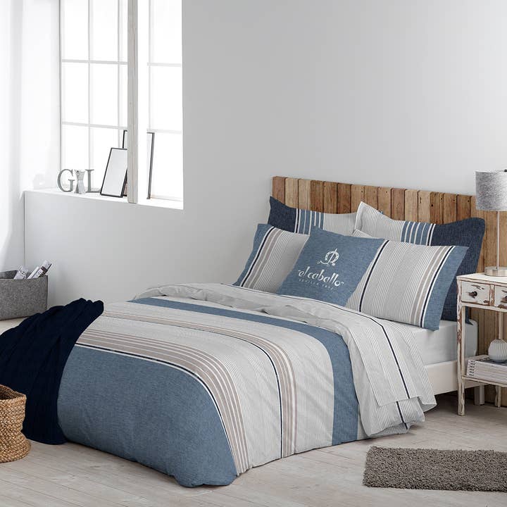 El Caballo Enamel Blue Duvet Cover for wholesale by El Caballo