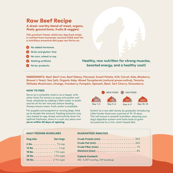 Little Hunter - Wholesale Pet Food - Dog - Raw Beef Recipe