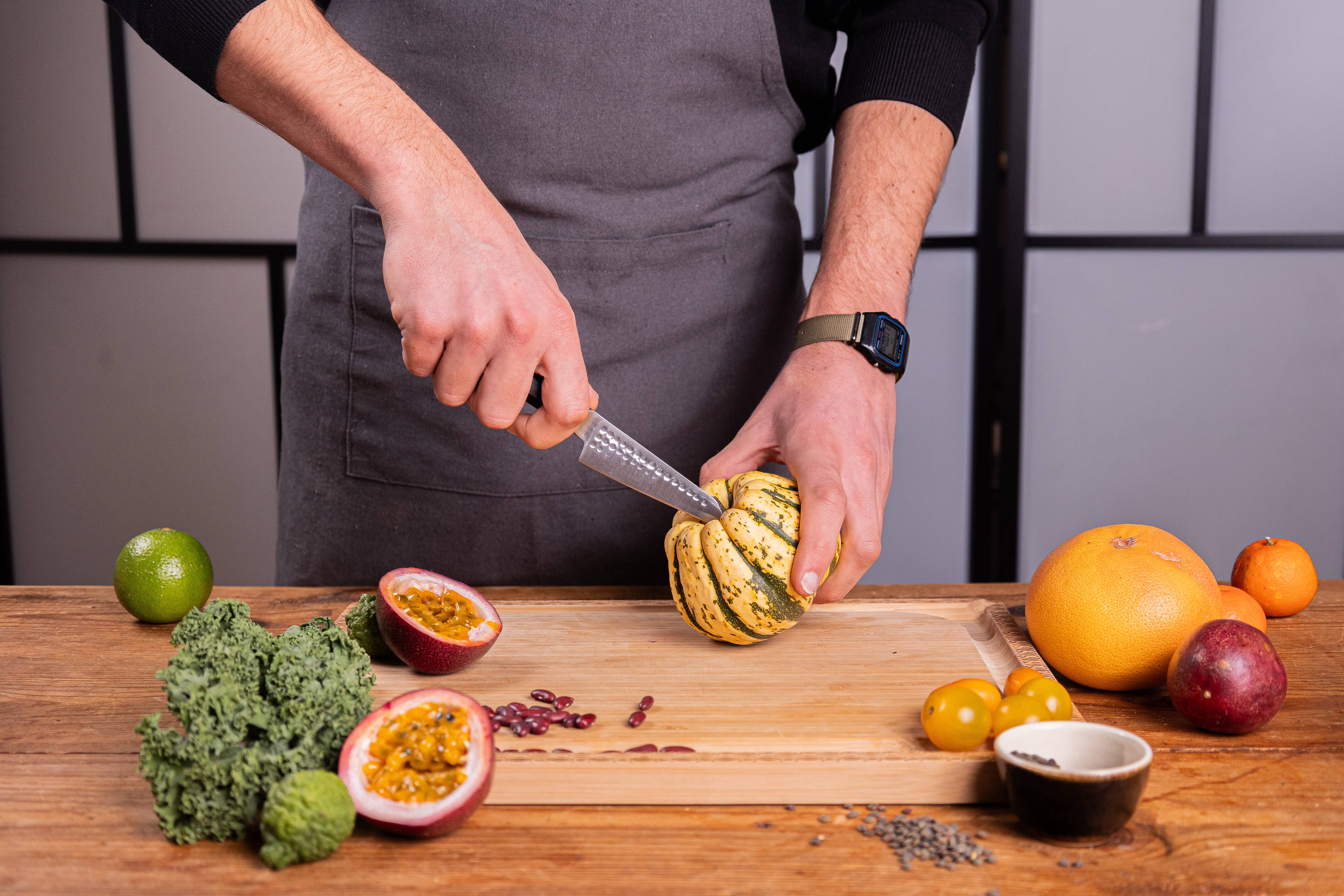 KOTAI – Engroshandel Køkkenkniv – KOTAI Bunka urtekniv med gaveæske3