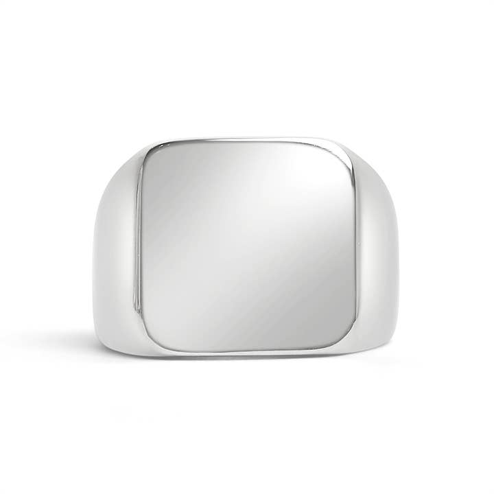 WJW - Wholesale Signet Ring - Stainless Steel Blank Engravable Square Men's Signet Ring1