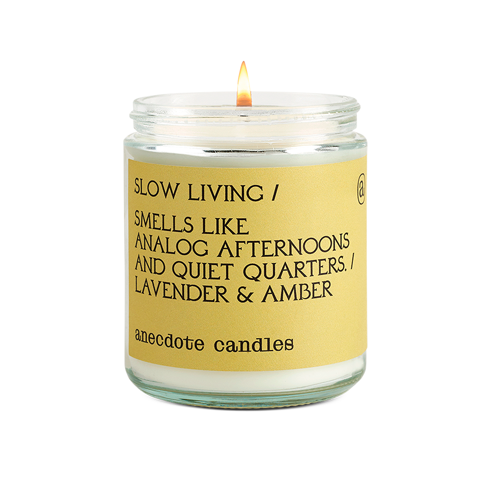 Anecdote Candles - Wholesale Jar/Filled Candle - Slow Living (Lavender & Amber) Glass Jar Candle1