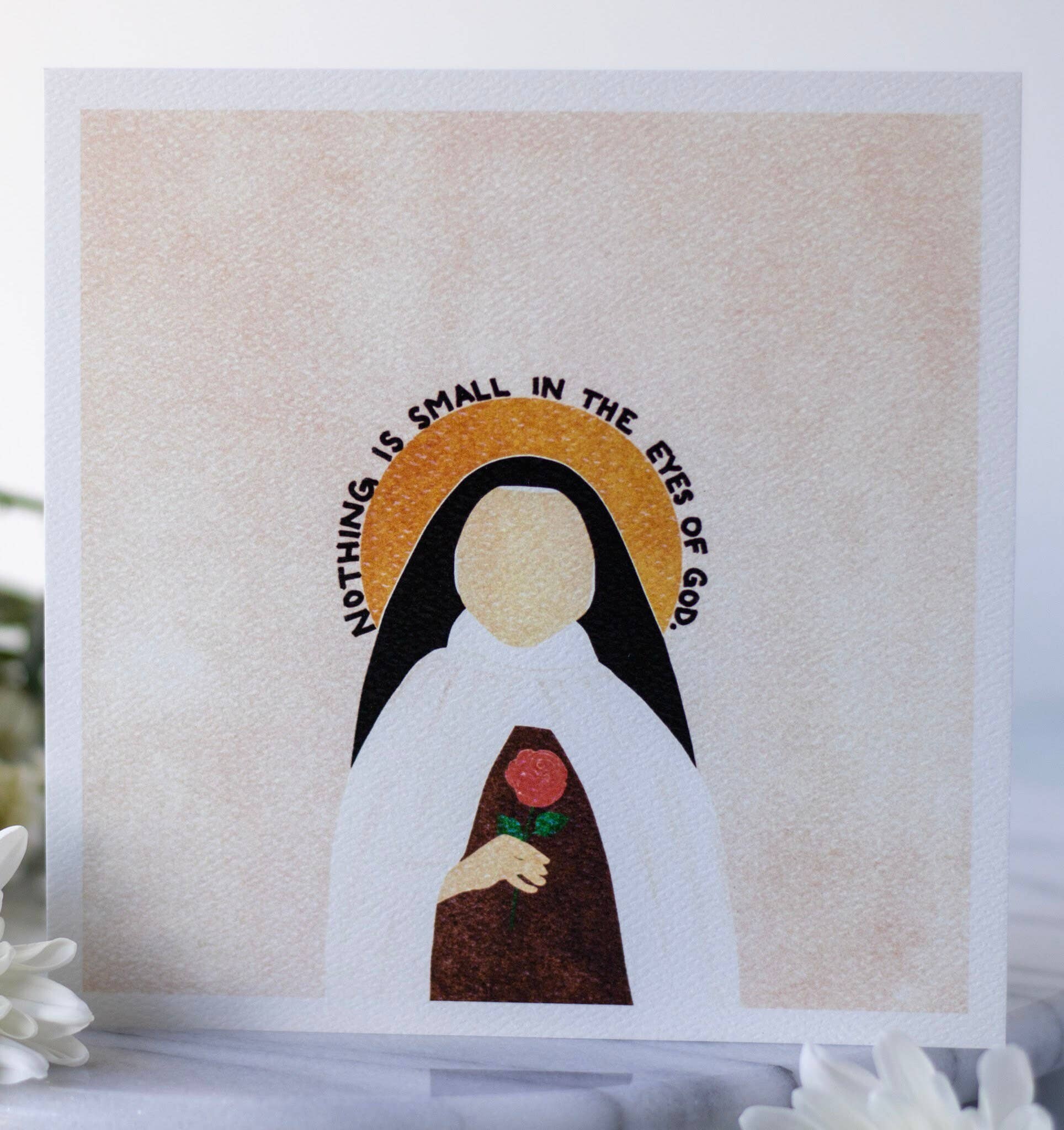 Small Things Print Co. - Wholesale Art Print - St. Therese of Lisieux Print, 6x6 in, St. Therese of Lisieux3