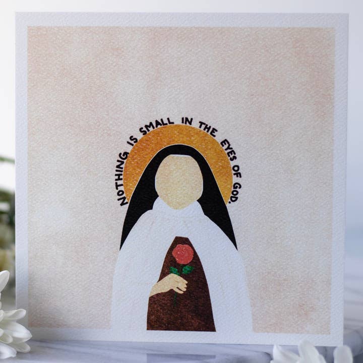 Small Things Print Co. - Wholesale Art Print - St. Therese of Lisieux Print, 6x6 in, St. Therese of Lisieux3
