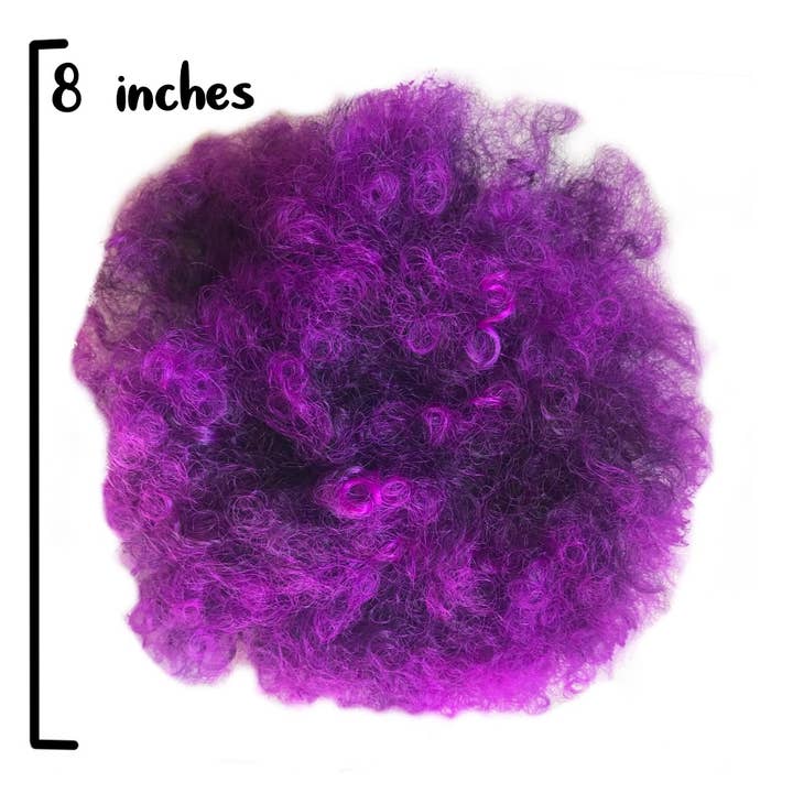 Magic Manes - Wholesale Hair Clip - Kids - Purple Jumbo 8” Afro Puff4