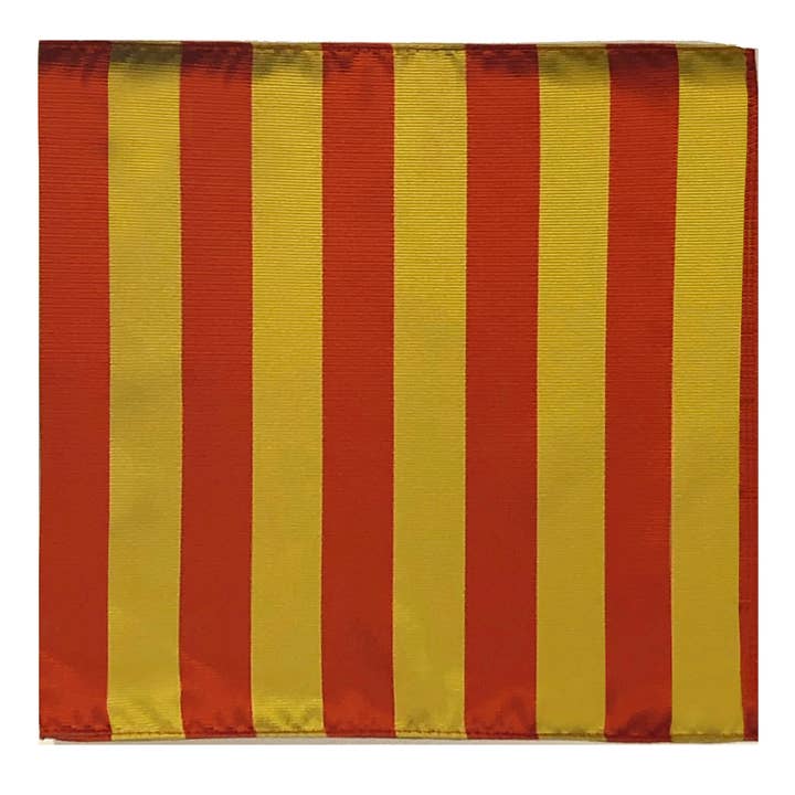 Pochette de costume tissée à rayures universitaires de 1 pouce pour homme pour la vente par Jacob Alexander