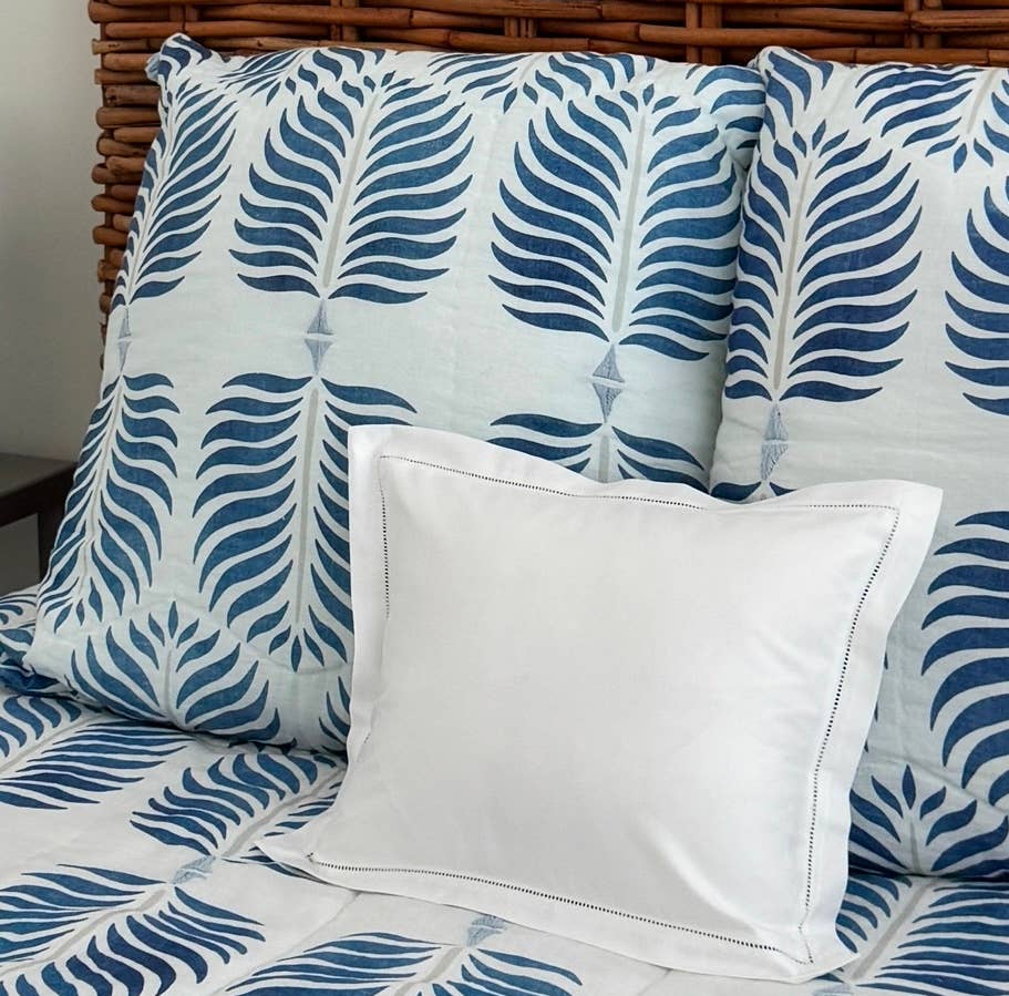 Garden Folly Fine Linens - Wholesale Bedding Pillowcase/Sham - Quintessential Cotton Petite Hem Boudoir Pillow Sham