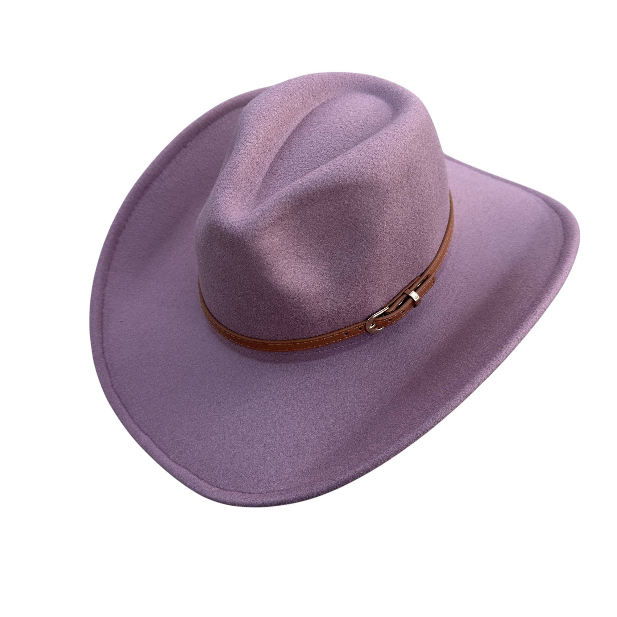 Portia Hat - Wholesale Cowboy Hat - Women's - Vegan Cowboy Hat – Western Charm with Belt Detail8