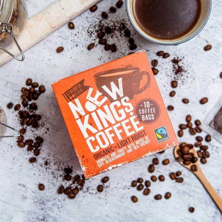 Light Roast Coffee Bags - Organic and Fairtrade for wholesale by New Kings Coffee
