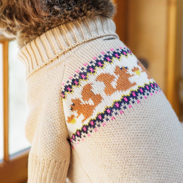 The Foggy Dog - Wholesale Pet Sweater - Dog - Squirrel Knit Dog Sweater