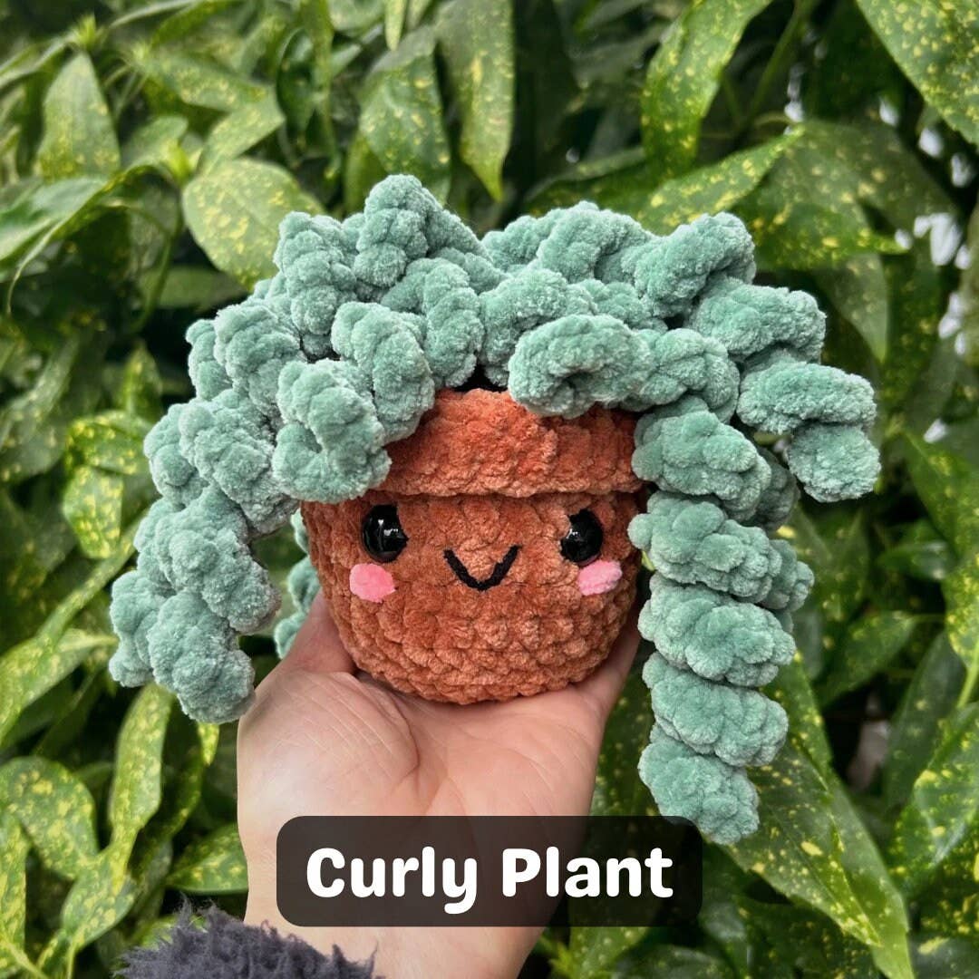 TOMOPOD LLC - Wholesale Decorative Tabletop Object - Mini Potted Plant Friends Crochet,Chunky Yarn Crochet Plants2