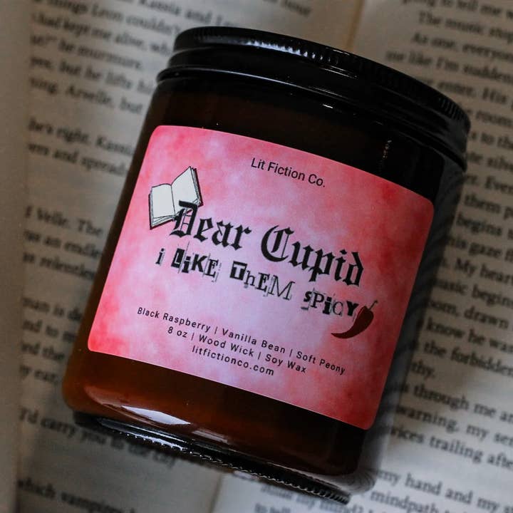Dear Cupid | Spicy Reads Candle for wholesale by Lit Fiction Co.