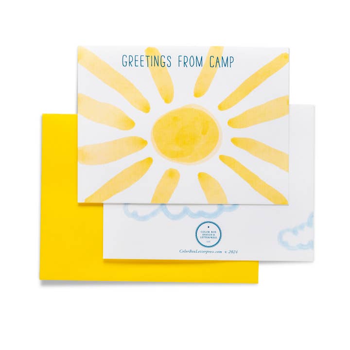 Vœux de camp | Everyday Flat Notes pour la vente par Color Box Design & Letterpress