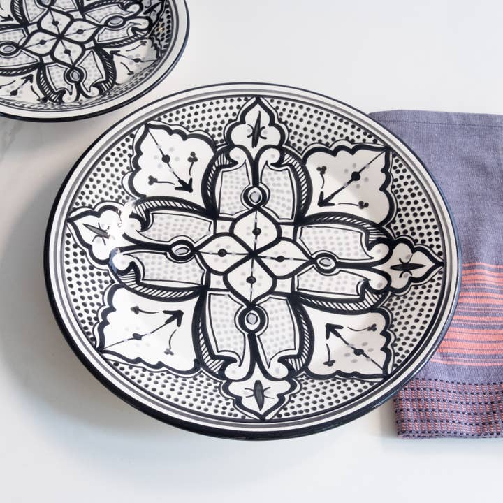 Sobremesa - Wholesale Dinner Plate - 11" Ceramic Dinner Plate, Haqima Dinner Set