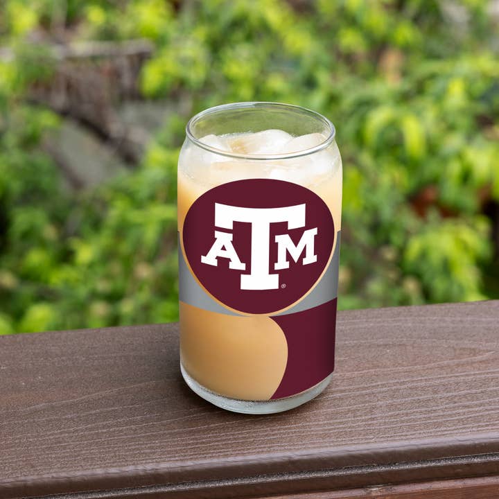 Rico Industries - Wholesale Beer Glass/Mug - NCAA Texas A&M Aggies Standard 16-oz Can Shaped Glass3