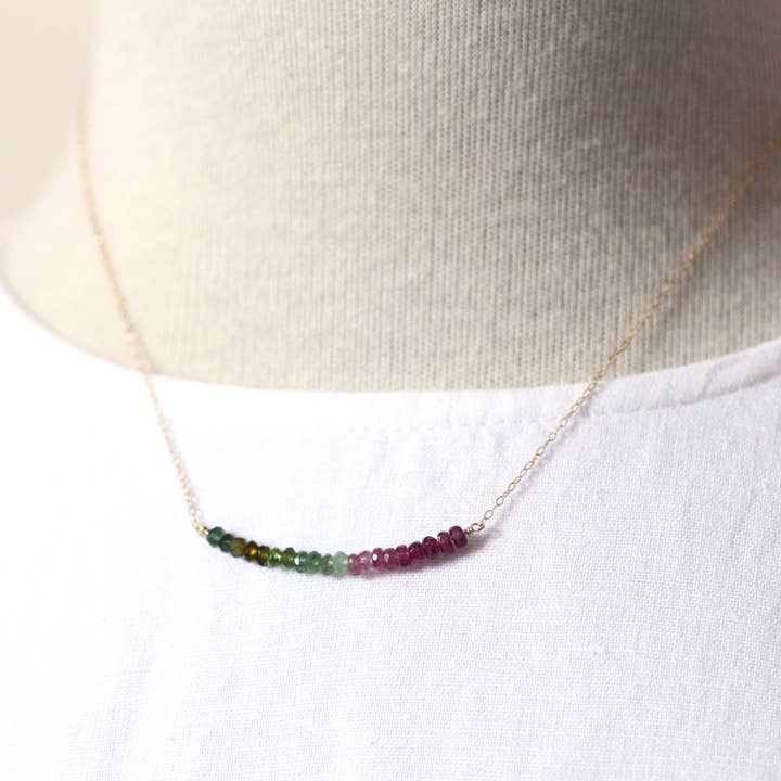 Azki Jewelry - Wholesale Pendant/Charm Necklace - Gemstone Bar Necklace1