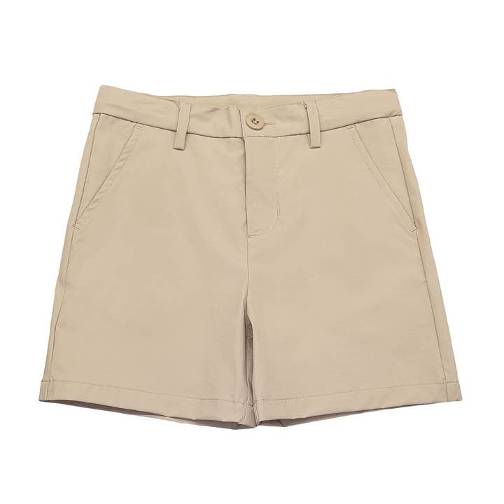 Palmer Performance Shorts Khaki for wholesale by Saltwater Boys Company