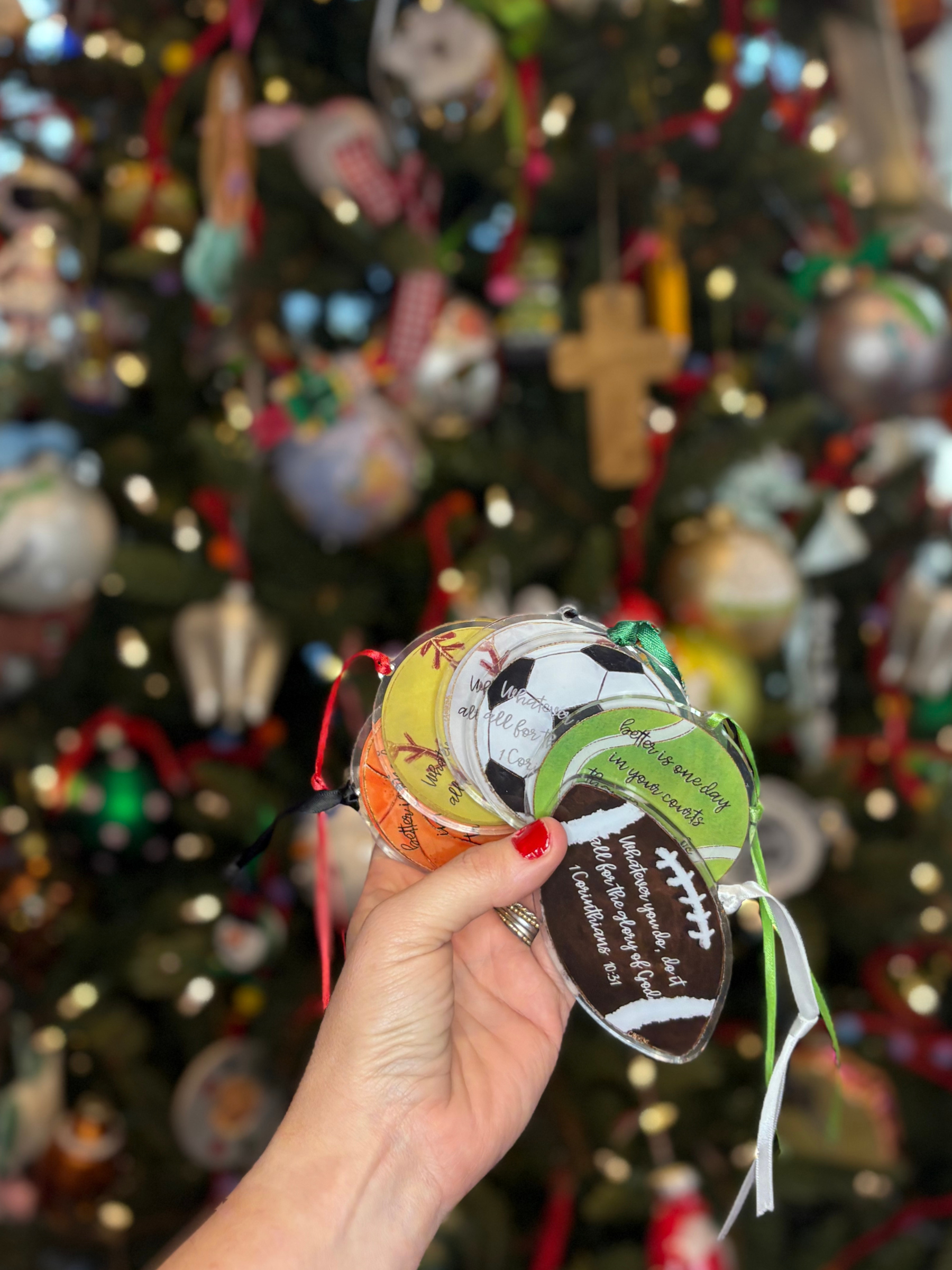 Casey Andrews Art - Wholesale Ornament - Softball Acrylic Ornament4