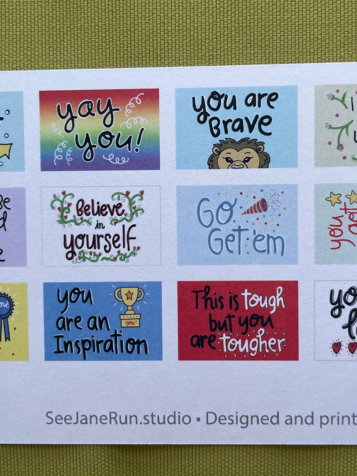 Go You! - Postkortpakke for engroshandel hos SeeJaneRun, LLC