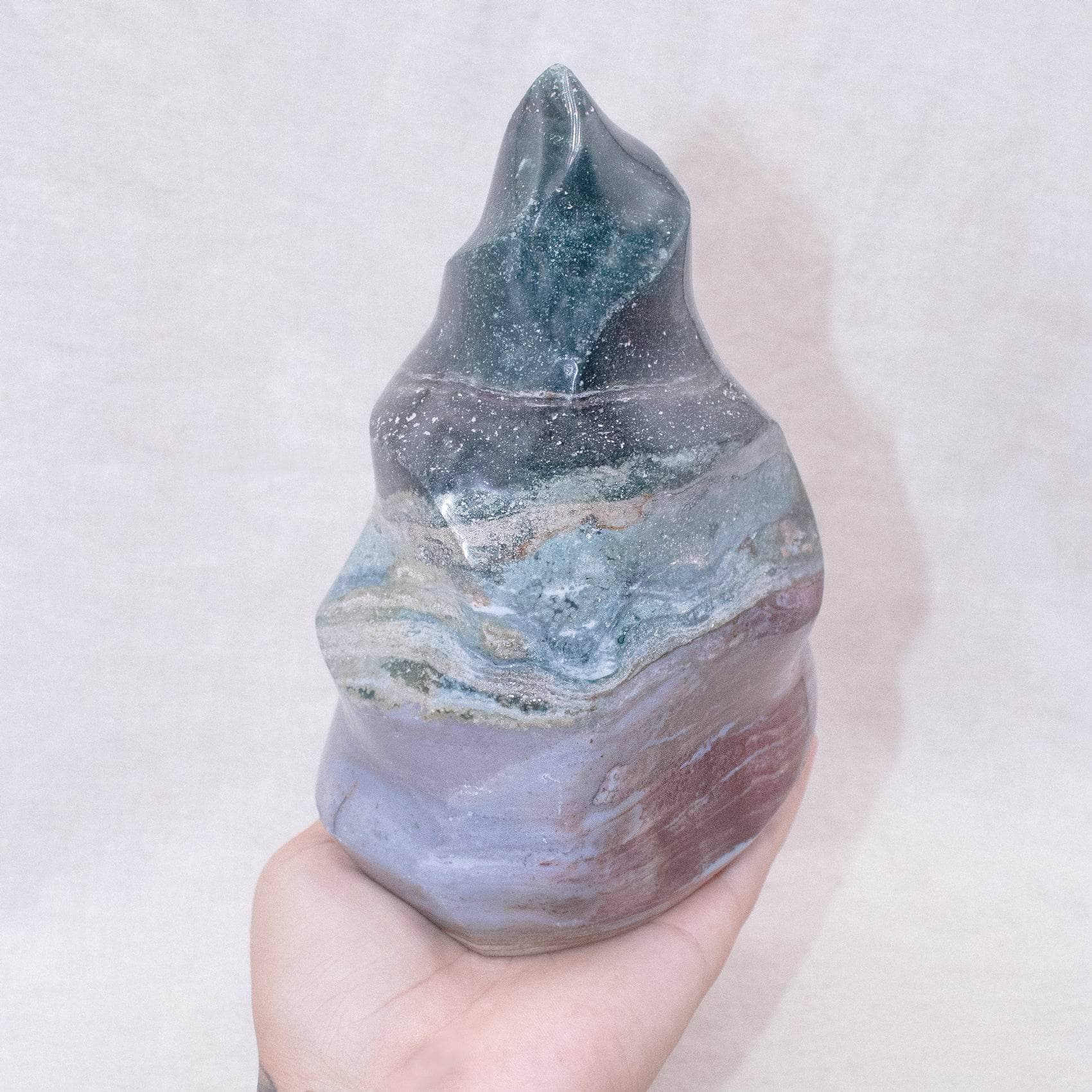 Tiny Rituals - Wholesale Spiritual Stone/Crystal - Ocean Jasper Flame - AAA Premium Quality50