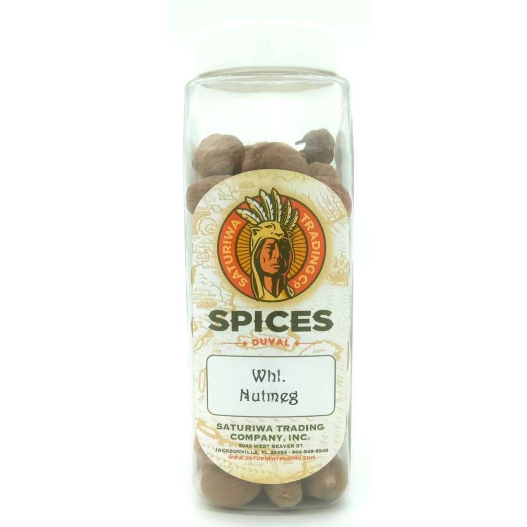 Saturiwa Trading Company - Venta al por mayor Especias secas - Nuez Moscada Entera 19 oz Shaker0