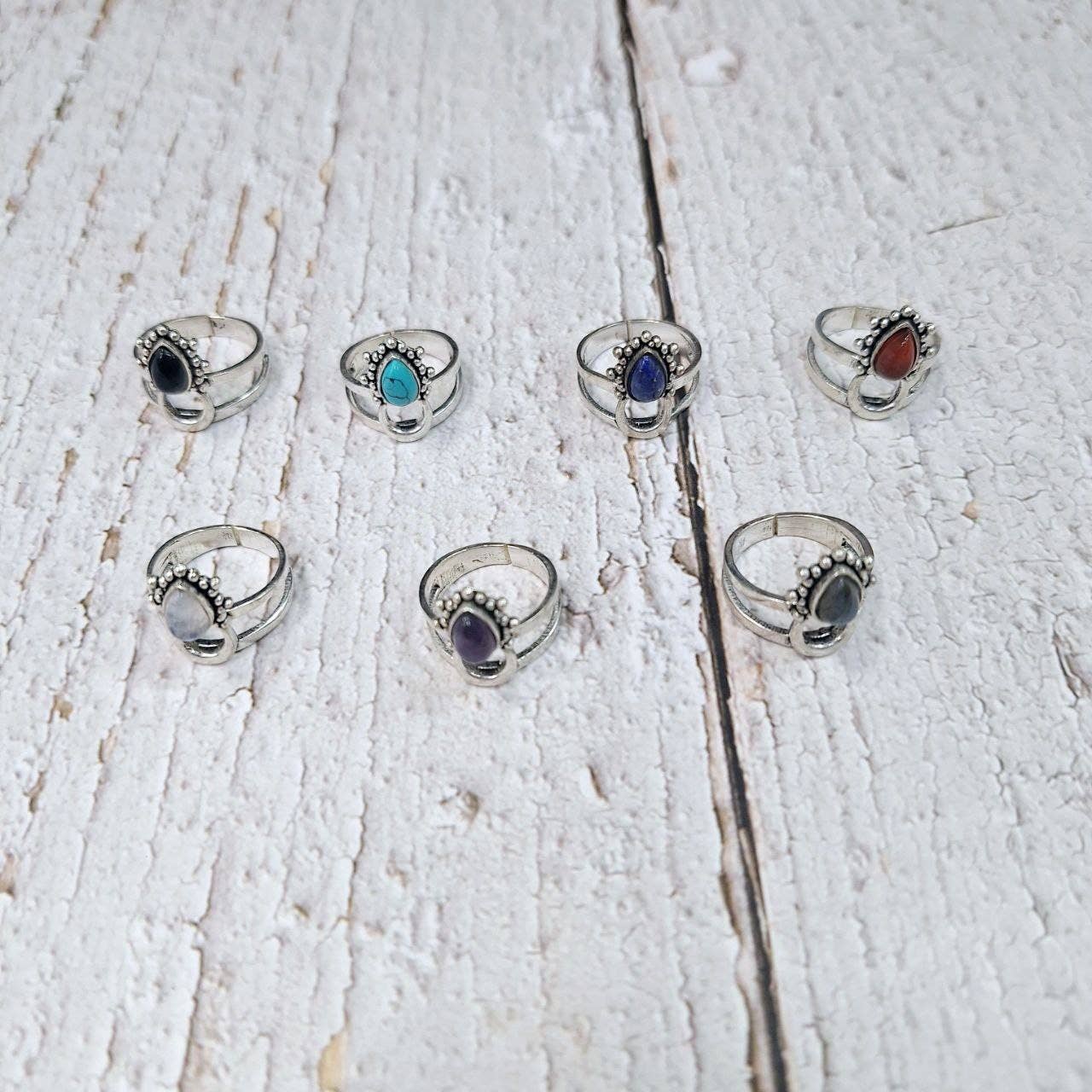 Hecho a mano - Wholesale Single Stone/Solitaire Ring - Assortment of rings16