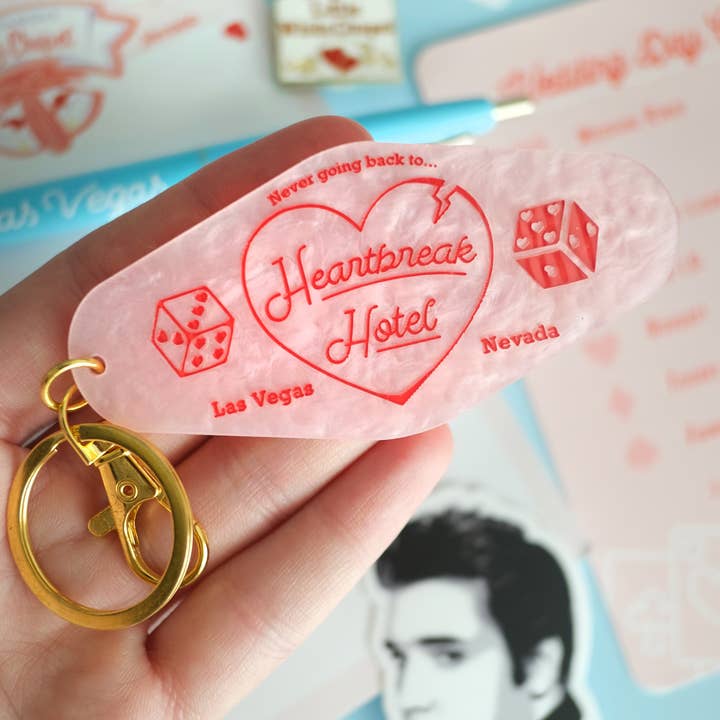 Heartbreak Hotel Porte-clés pour la vente par Battle Born Brand