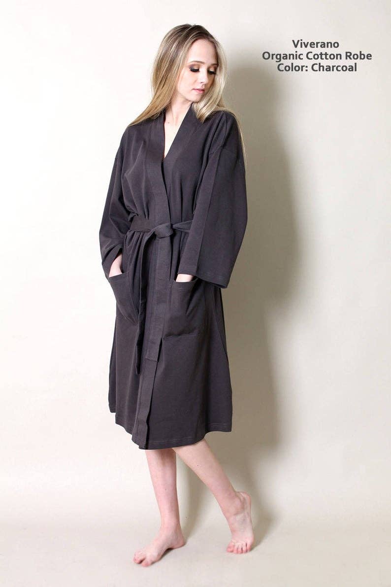 Viverano Organics - Wholesale Robe - Women's - Women's Organic Cotton Bathrobe & Spa Robe4