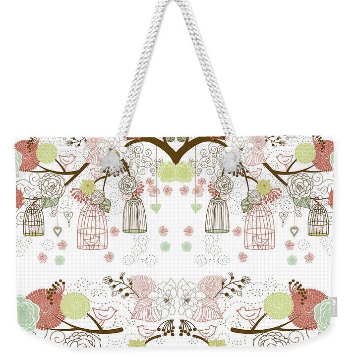 BOLSA DE FIN DE SEMANA - BOLSA DE FIN DE SEMANA «THE FANTASTIC BIRDS» para venta al por mayor de sorayadapuzzostore