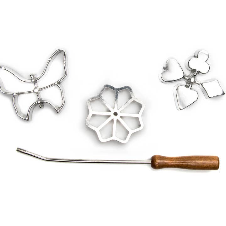 Fox Run Brands - Wholesale Cookie Cutter - Fox Run Rosette Set, Cast-Aluminum, 4-Piece,2.5" x 3" x 0.5"4