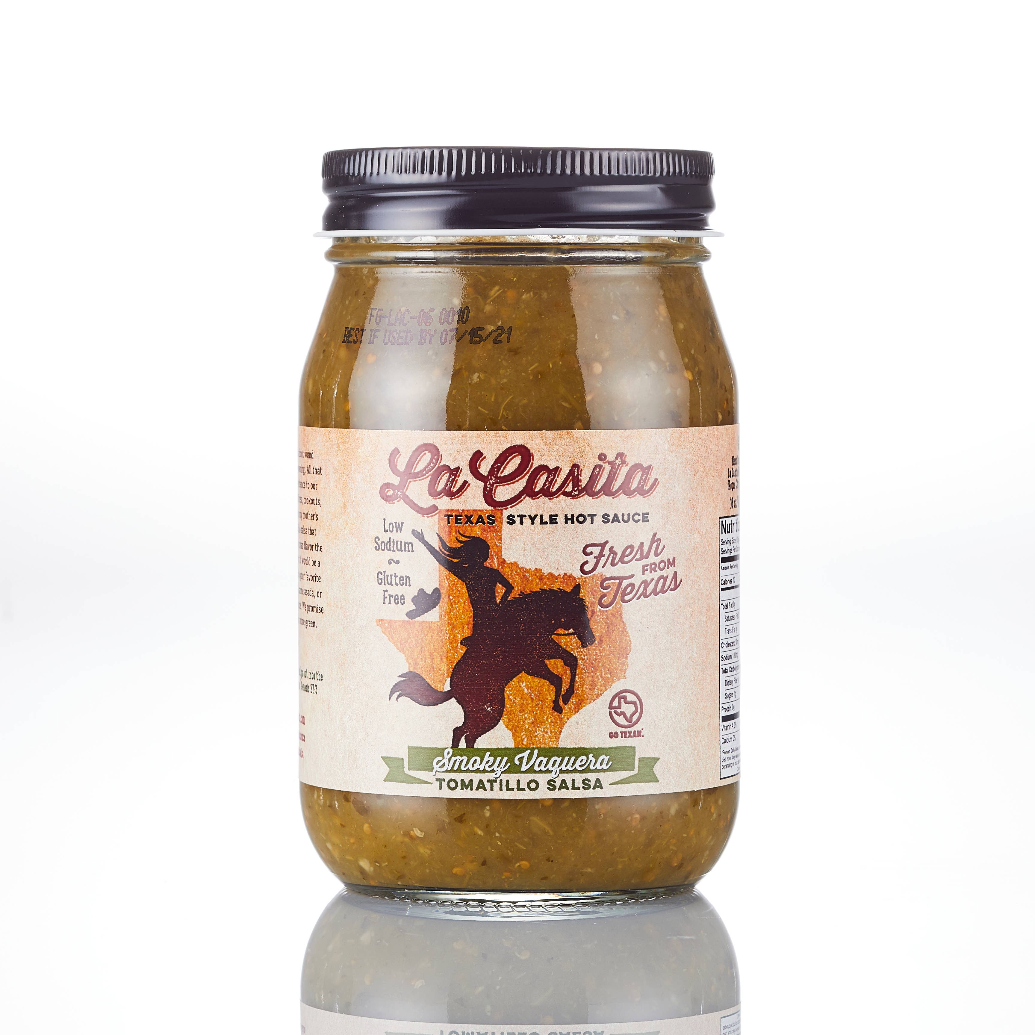 La Casita Hot Sauce - Wholesale Salsa - Smoky Vaquera Tomatillo Salsa