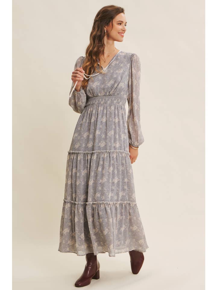 in february - Wholesale Dress - Women's - DELICATE ROMANTIC SHEER FLORAL MAXI DRESS15