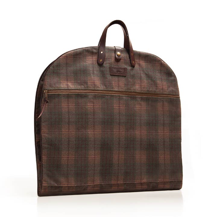 Borsa Porta Abiti da Viaggio in Tela a Quadri Autunnali Huntsman per la vendita all'ingrosso da parte di Parrott Canvas Company