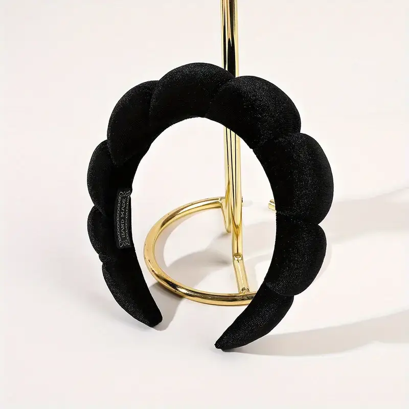 Magnifique Hearts – bandana de spa por atacado – Faixa de Cabelo Clouds Spa - Faixa macia para cuidados com a pele e maquiagem0