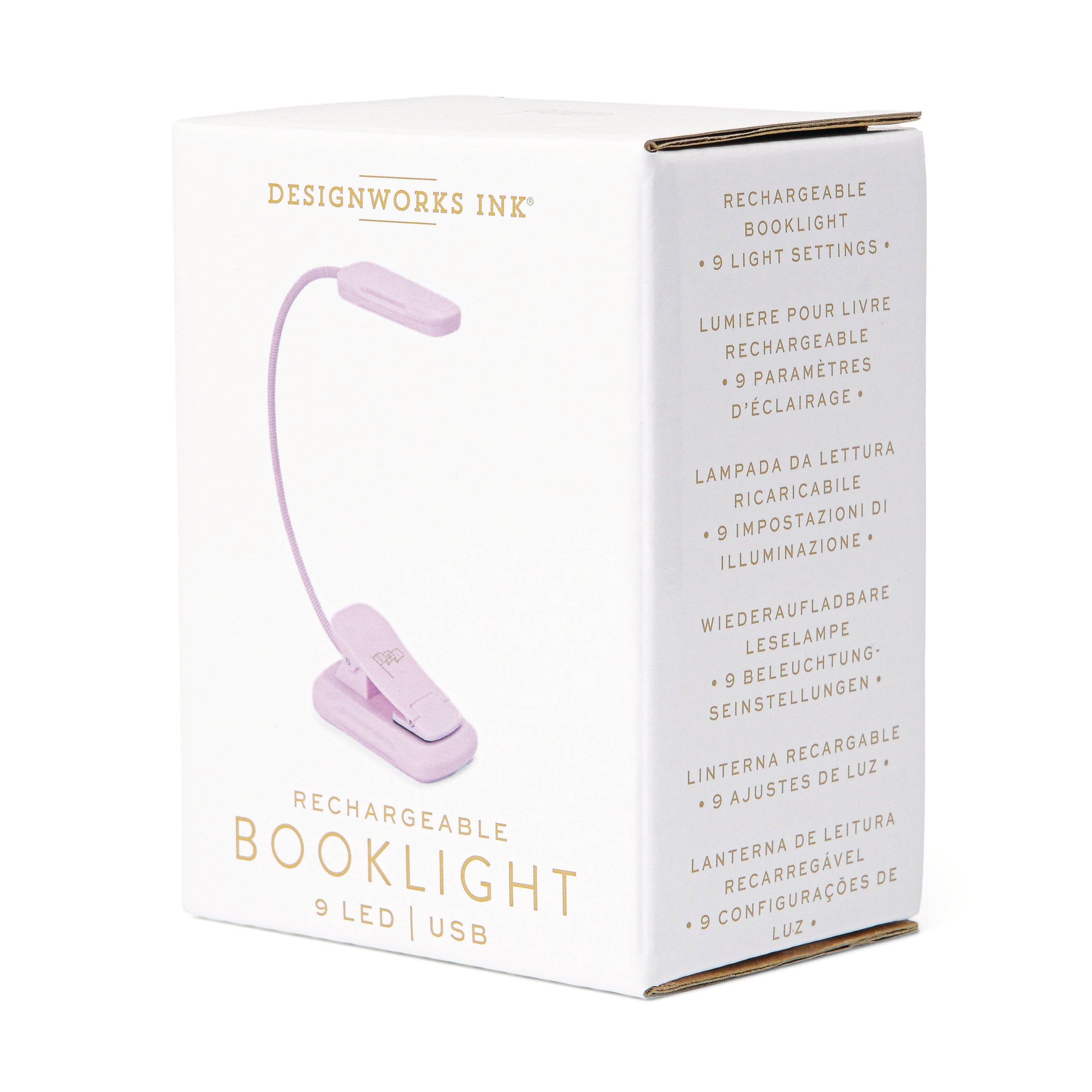 Designworks Collective – wholesale Booklight – Designworks Ink Book Light - Lilac5