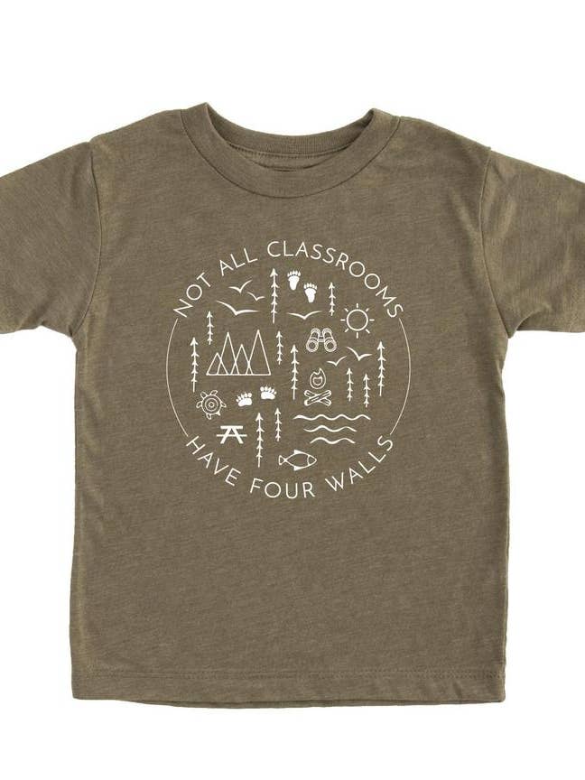 Not All Classrooms Have Four Walls Kids Shirt for wholesale by Nature Supply Co
