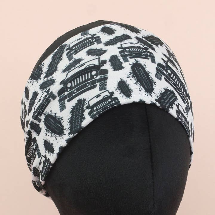 Mud on my Jeep Tires Stretch Headband for wholesale by The Sassy Olive Handmade Headbands