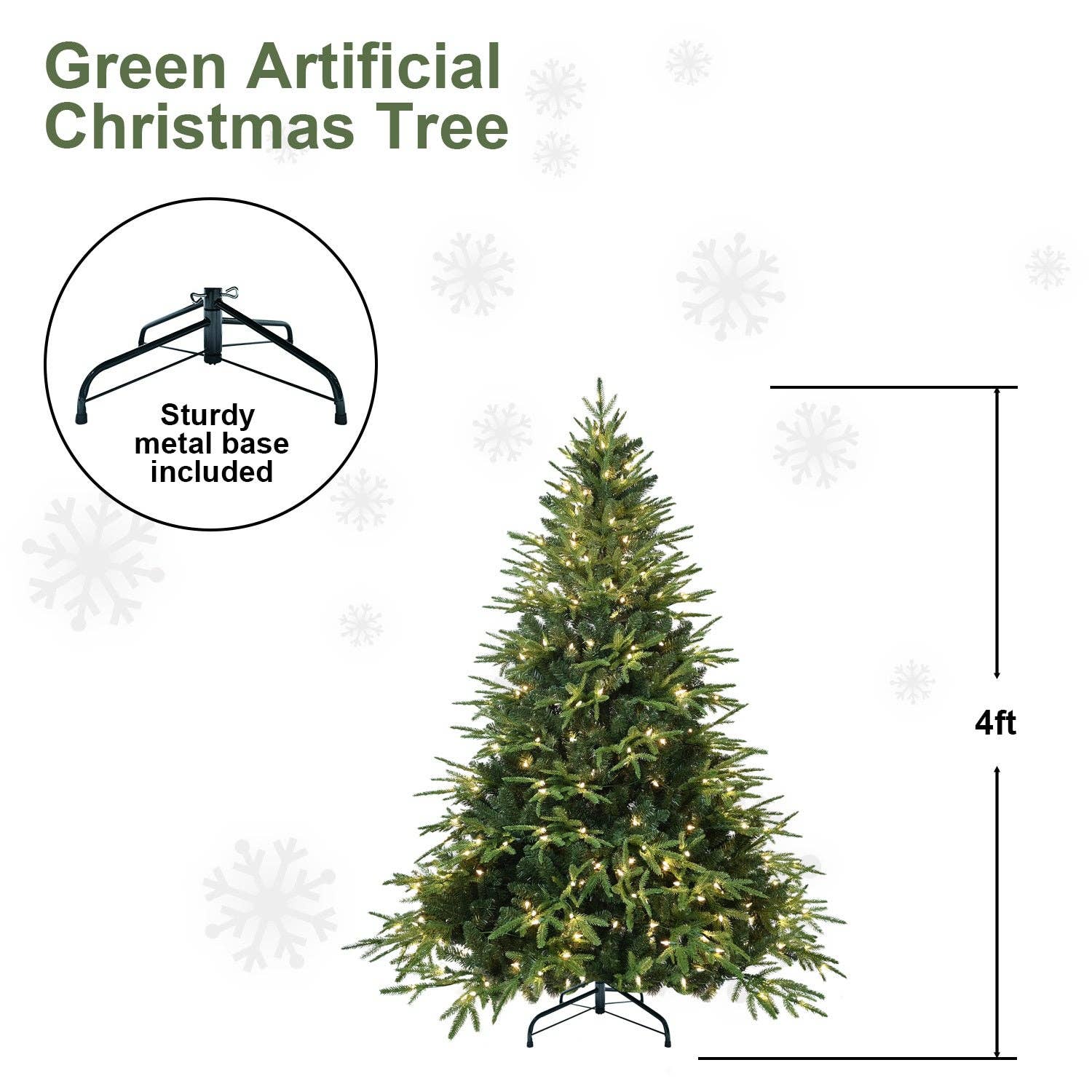 39F Inc. - Wholesale Artificial Christmas Tree - 6.5FT Prelit Christmas Tree with 450 Lights and 2225 Tips5