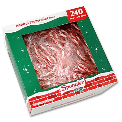 Shop The King - Wholesale Candy Cane - Spangler Candy Canes Mini 240 Per Box0