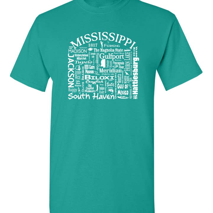 Mississippi Destination Unisex T-shirt -Where Life Takes You for wholesale by The Buffalo Works
