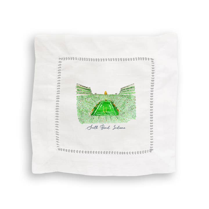 French Graffiti - Wholesale Tea Towel - University of Notre Dame Football Stadium