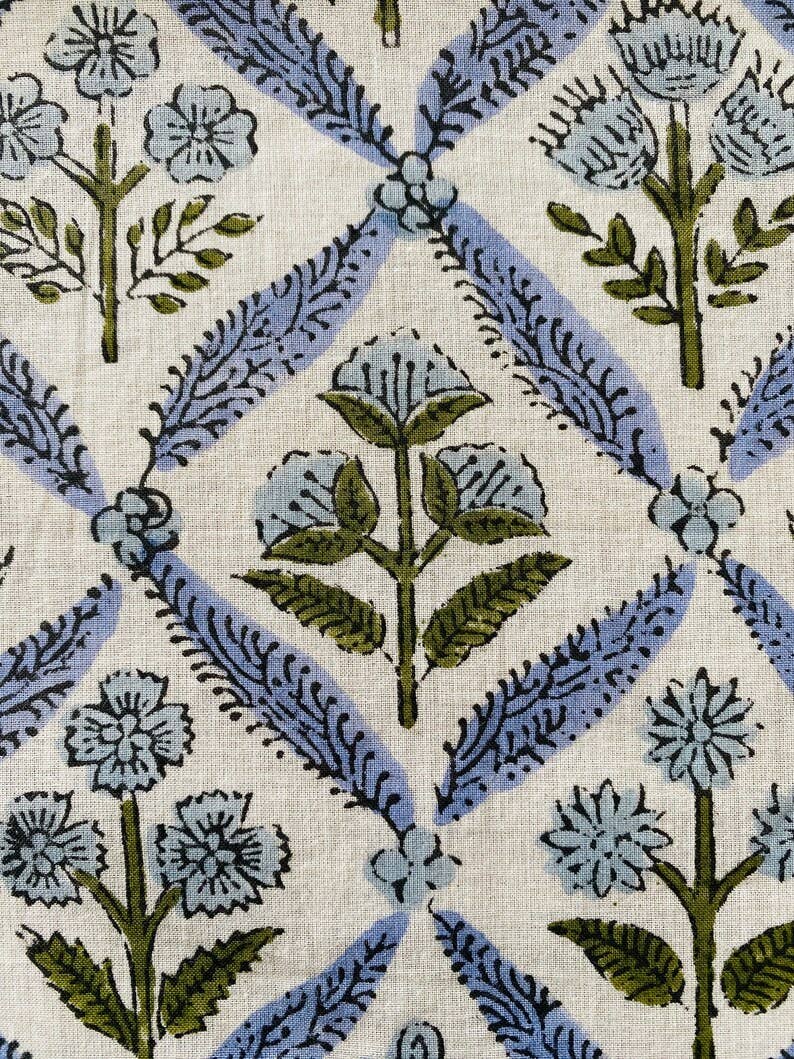 Fabricrush - Wholesale Dinner & Cloth Napkin - Light Steel Blue Printed Cotton Bordered Napkin Home Party3