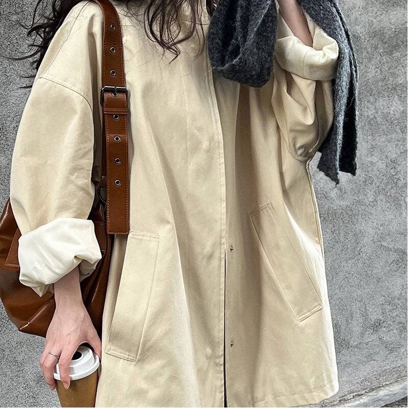 Wholesale Casual Stand Collar Coat with Relaxed Fit for your
