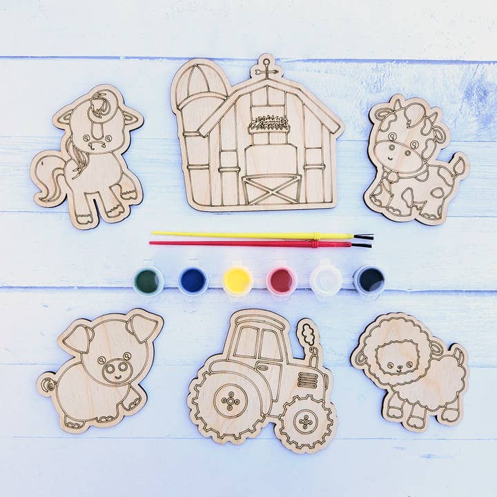 Timber & Twine DIY - Wholesale DIY Craft Kit - Kids - Farm Paint Kit for Kids 0