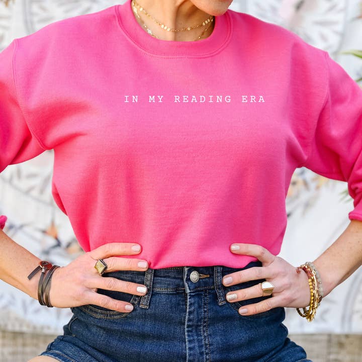 In My Reading Era Sweatshirt for wholesale by Love On A Shelf